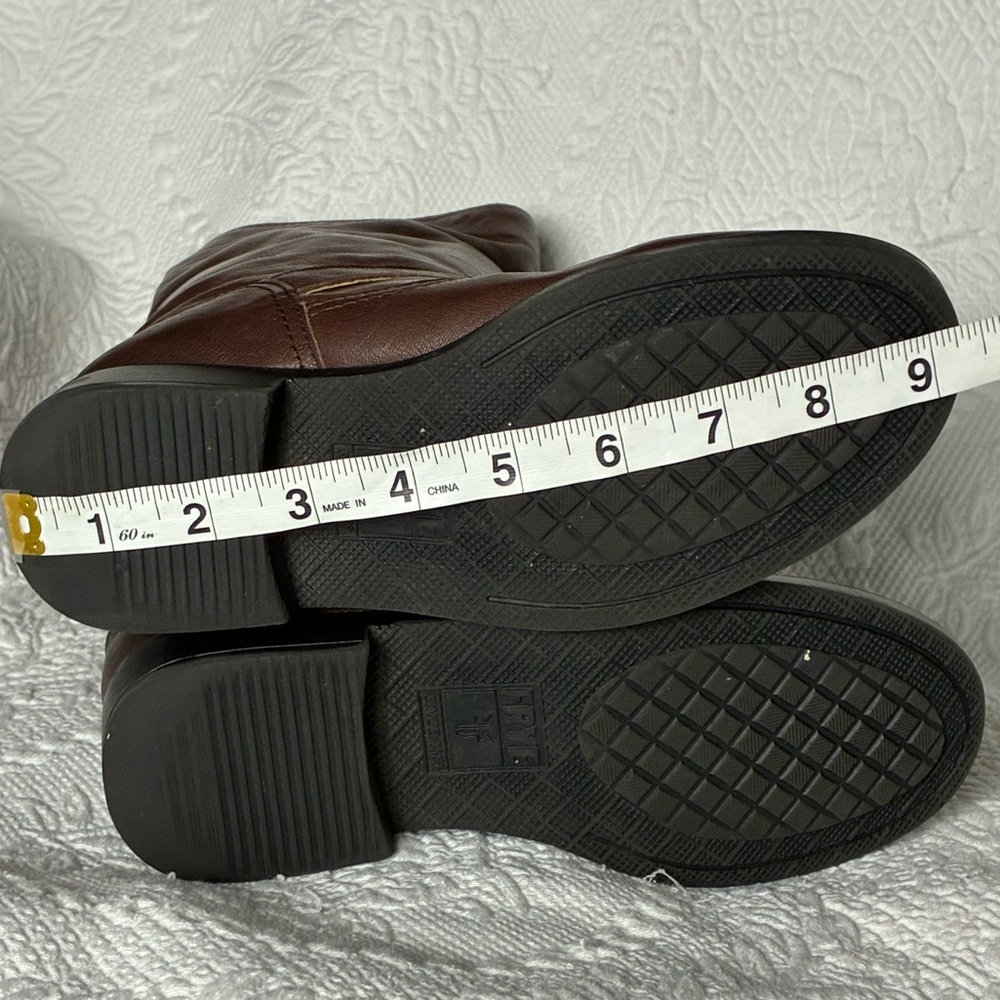 Frye Veronica Slouch Cognac Woman's Size 5 Boys Size 3 - Picture 10 of 16